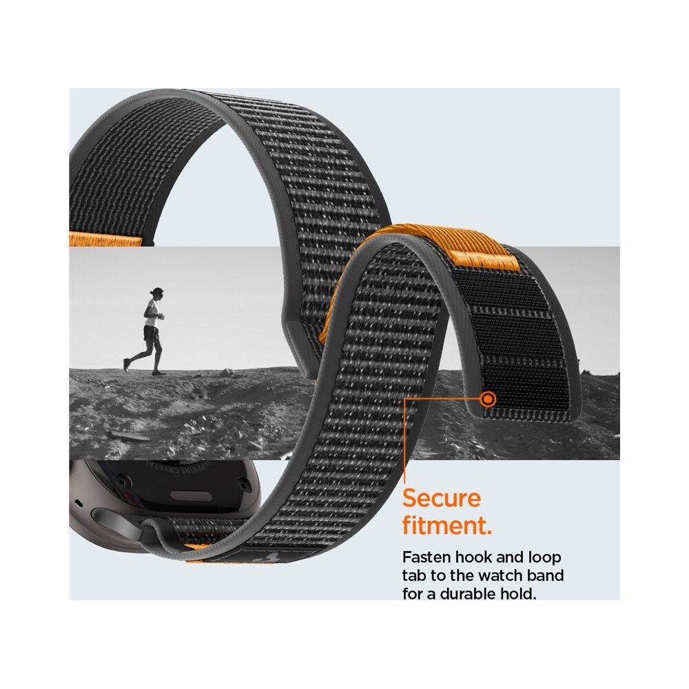 Spigen-Athlex-Air-2-Active-reminek-Apple-Watch-49-46-45-44mm-cerny-oranzovy