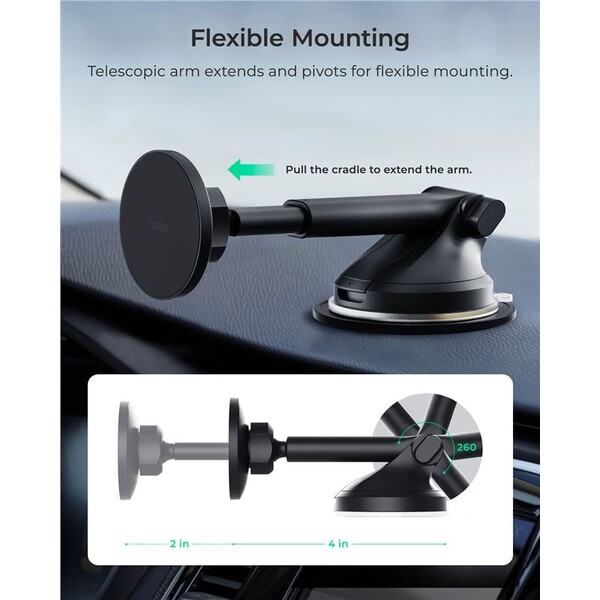 iOttie-iTap-3-MagSafe-Dashboard-Windshield-Mount-drzak-do-auta-cerny