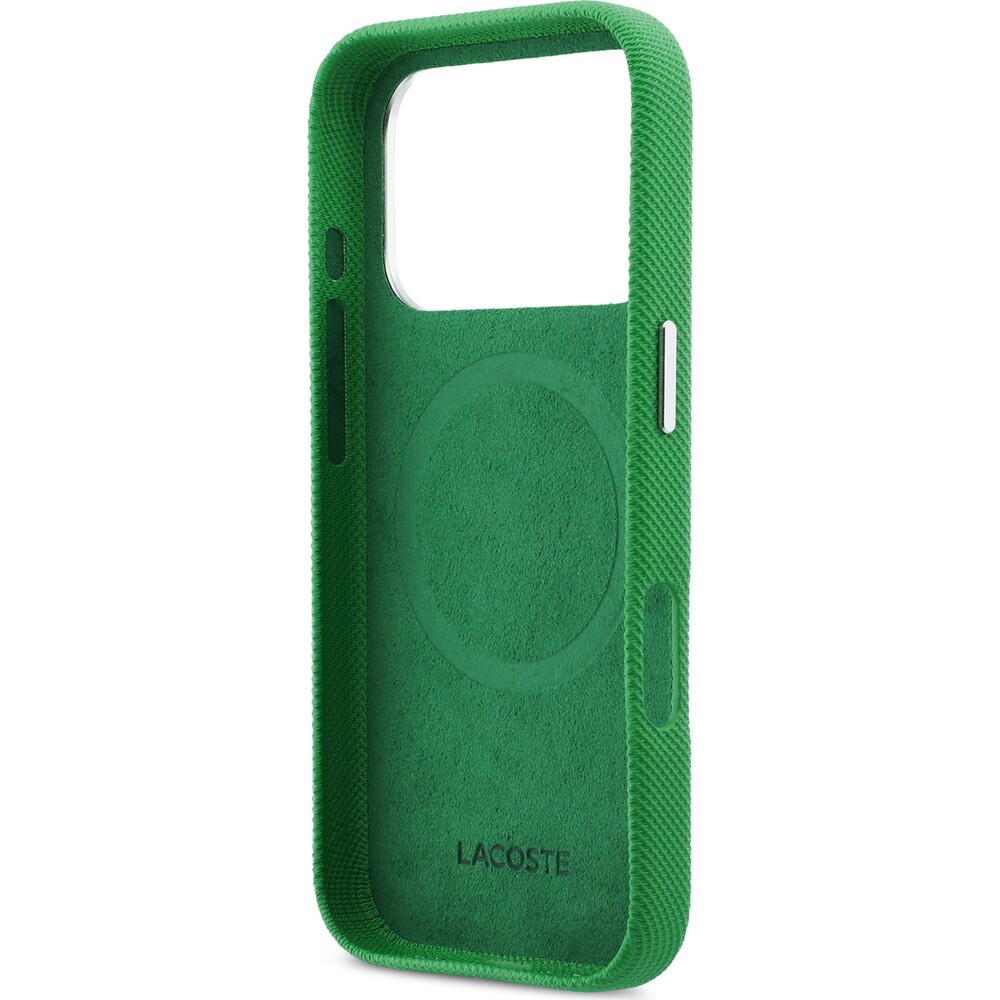 Lacoste-PVC-Iconic-Petit-Pique-Metal-Logo-MagSafe-kryt-iPhone-17-Pro-zeleny