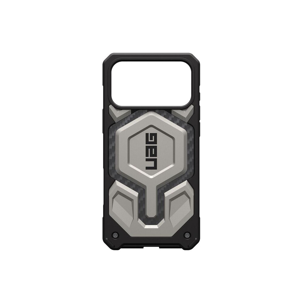 UAG-Monarch-Pro-MagSafe-Titanium-kryt-iPhone-17-Pro-Max-stribrny
