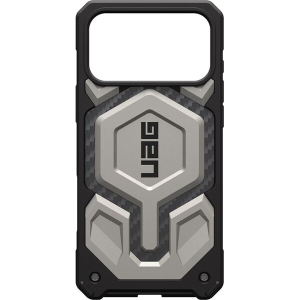 UAG-Monarch-Pro-MagSafe-Titanium-kryt-iPhone-17-Pro-Max-stribrny