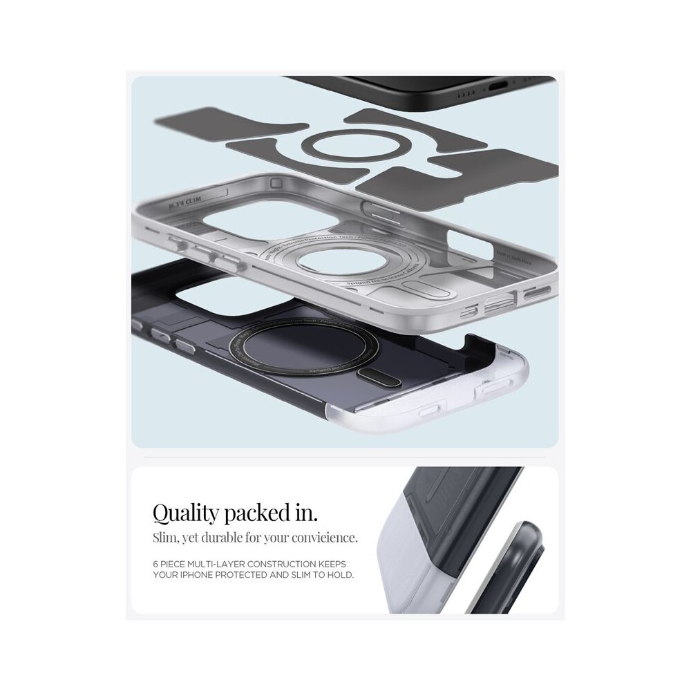 Spigen-Classic-C1-MagSafe-kryt-iPhone-16-Pro-graphite