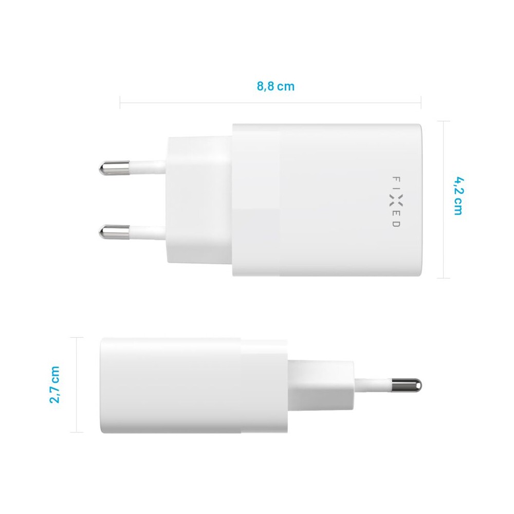 FIXED-USB-C-PD-sitova-nabijecka-30W-bila