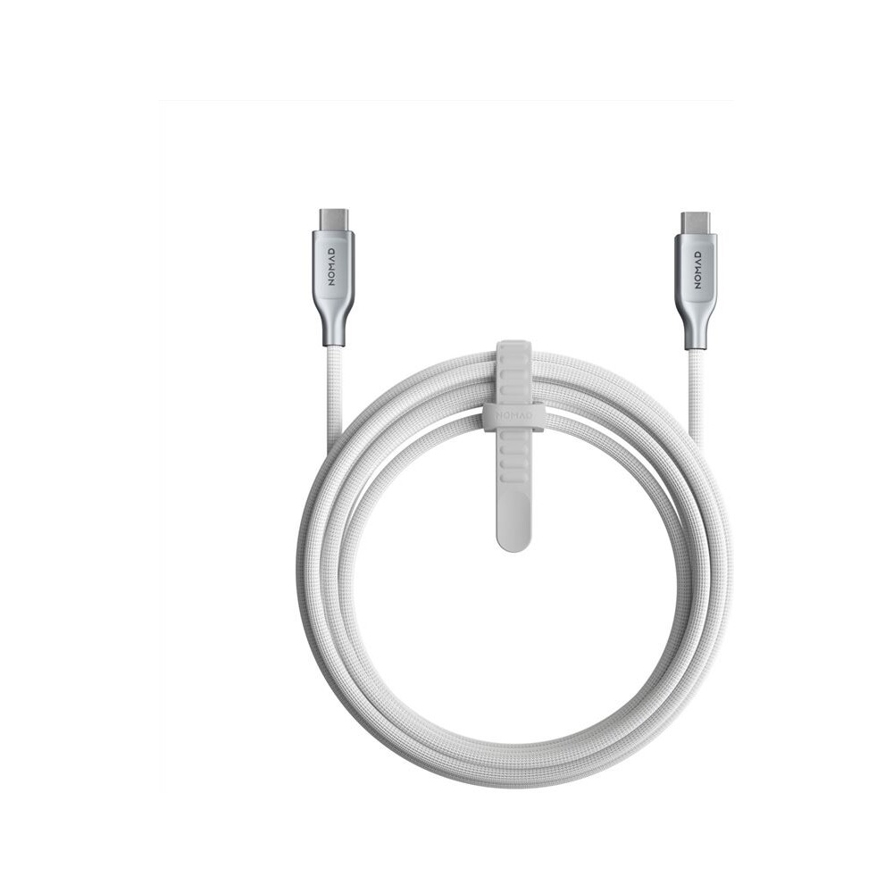 Nomad-Kevlar-USB-C-USB-C-napajeci-kabel-240W-3m-bily