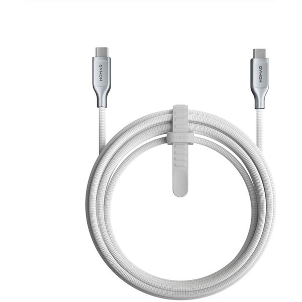 Nomad-Kevlar-USB-C-USB-C-napajeci-kabel-240W-3m-bily