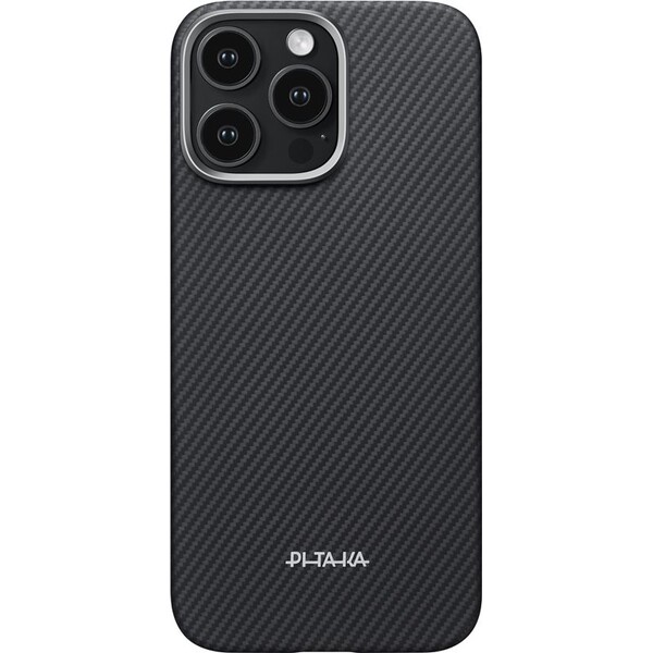 Pitaka-Ultra-Slim-Case-MagSafe-kryt-iPhone-16-Pro-Max-Black-Grey-PitaTap-