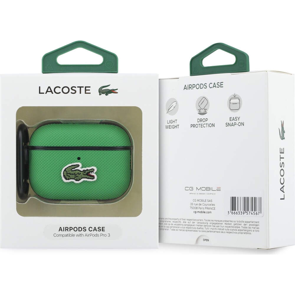 Lacoste-Petit-Pique-Croc-Logo-Patch-Pouzdro-pro-AirPods-Pro-3-zelene