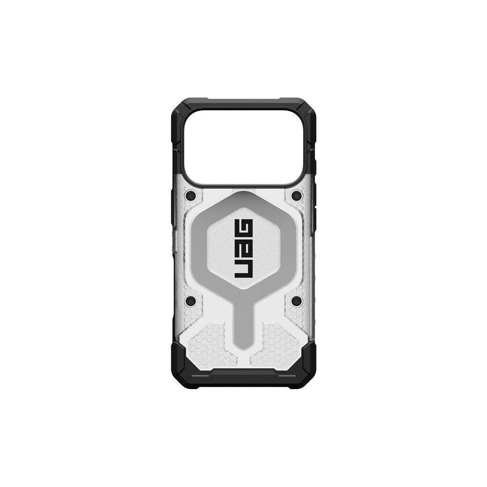 UAG-Pathfinder-Clear-Magsafe-kryt-iPhone-17-Pro-ciry-stribrny