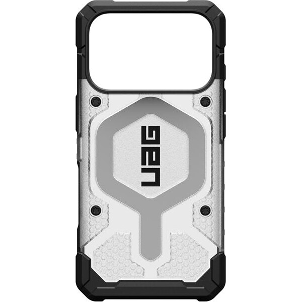 UAG-Pathfinder-Clear-Magsafe-kryt-iPhone-17-Pro-ciry-stribrny