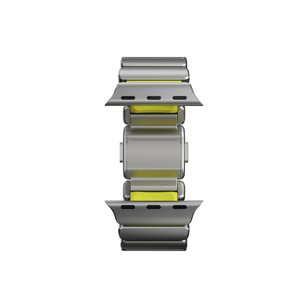 Nomad-Stratos-Band-FKM-reminek-Apple-Watch-45-46-49mm-Natural-Titanium-Volt