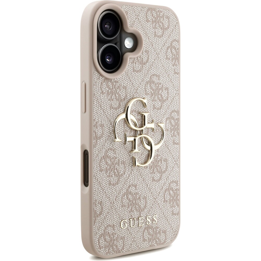 Guess-PU-4G-Metal-Logo-Strap-kryt-iPhone-16-ruzovy
