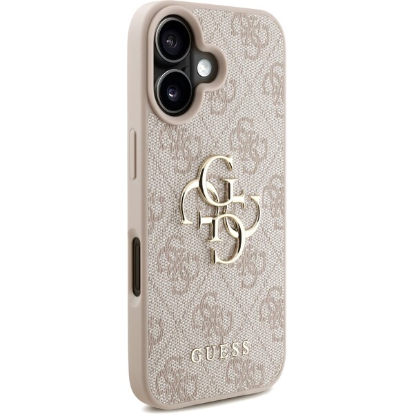 Guess-PU-4G-Metal-Logo-Strap-kryt-iPhone-16-ruzovy