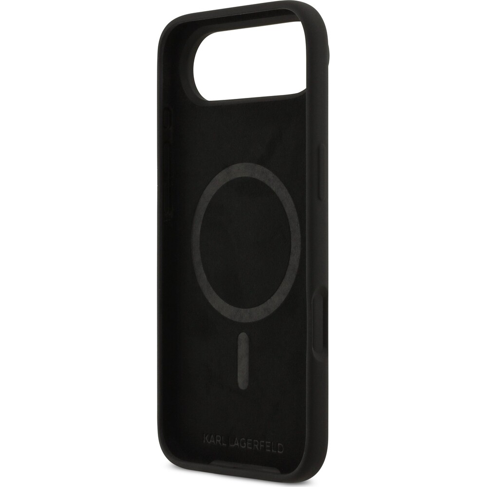 Karl-Lagerfeld-Liquid-Silicone-Karl-and-Choupette-MagSafe-kryt-iPhone-Air-cerny
