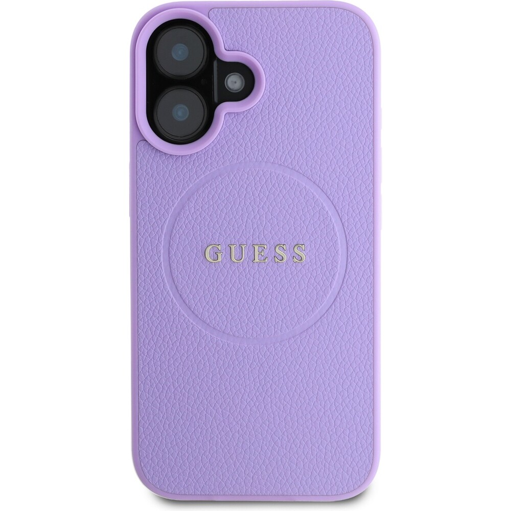 Guess-PU-Grained-Classic-Logo-MagSafe-kryt-iPhone-16-fialovy