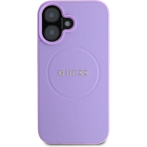 Guess-PU-Grained-Classic-Logo-MagSafe-kryt-iPhone-16-fialovy