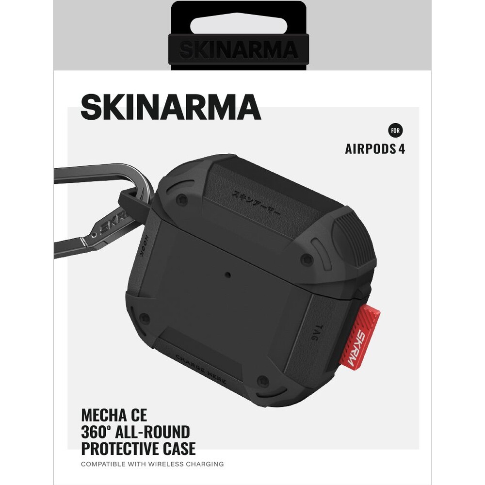 SKINARMA-Mecha-CE-pouzdro-pro-AirPods-4-cerne