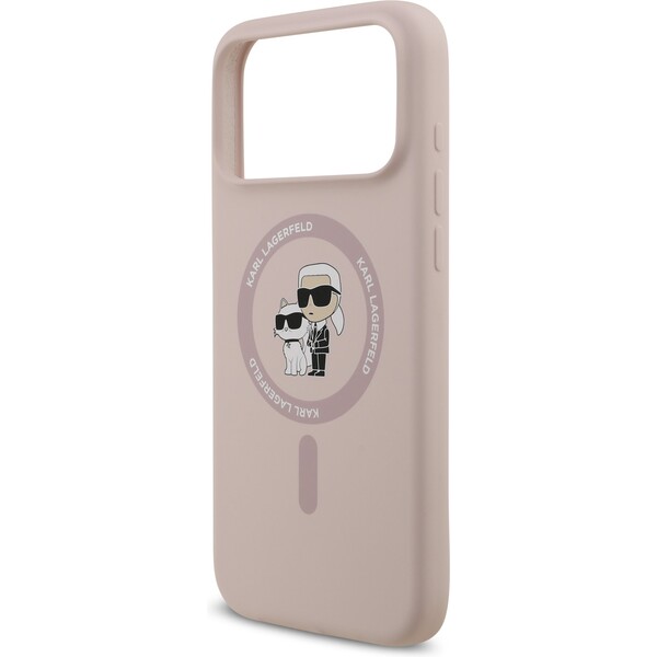 Karl-Lagerfeld-Liquid-Silicone-Karl-and-Choupette-MagSafe-kryt-iPhone-17-Pro-Max-ruzovy
