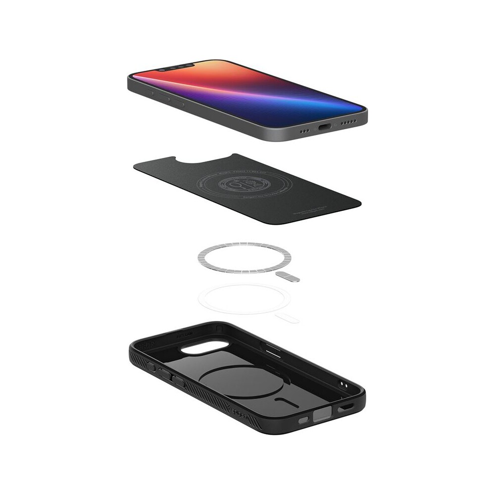 Spigen-Liquid-Air-MagSafe-kryt-iPhone-17e-16e-matne-cerny