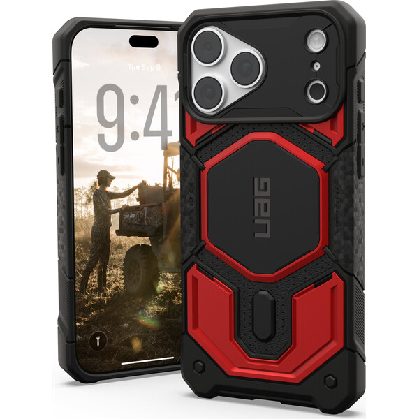 UAG-Monarch-Pro-MagSafe-kryt-iPhone-18-Pro-Max-17-Pro-Max-cerny-cerveny