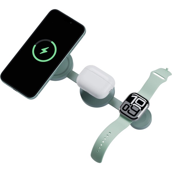 Energea-Bazic-GoMag-Trio-2-3v1-Foldable-MagSafe-nabijecka-15W-zelena