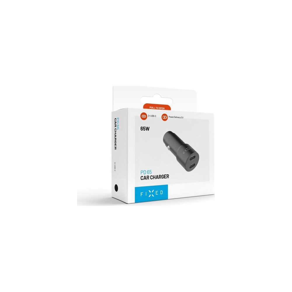 FIXED-autonabijecka-s-2xUSB-C-vystupem-podpora-PD-3-0-65W-cerna