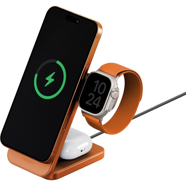 ENERGEA-MagTrio-2-MagSafe-3v1-Qi2-25W-nabijecka-oranzova