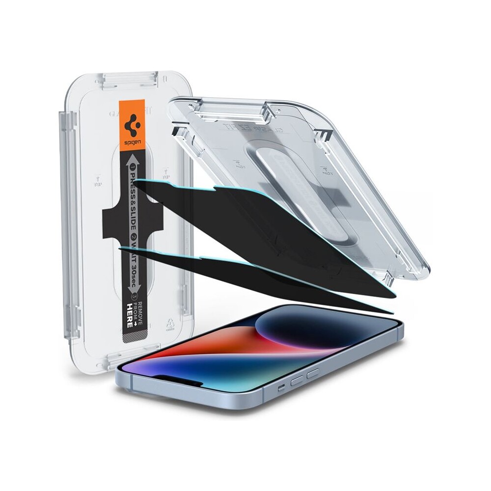 Spigen-Glass-tR-EZ-Fit-Sensor-Open-Privacy-sklo-iPhone-17e-16e-14-13-Pro-13-2-pack-