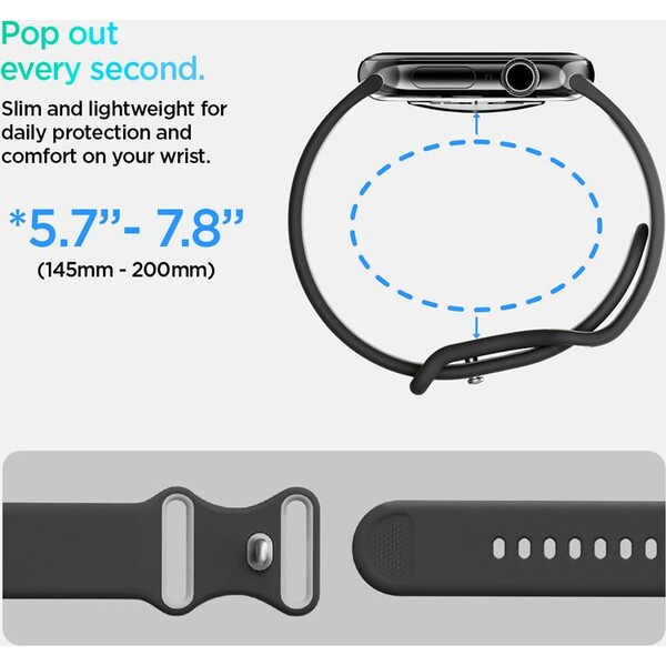 Spigen-Nano-Pop-Band-reminek-Apple-Watch-49-46-45-44mm-cerny-sedy