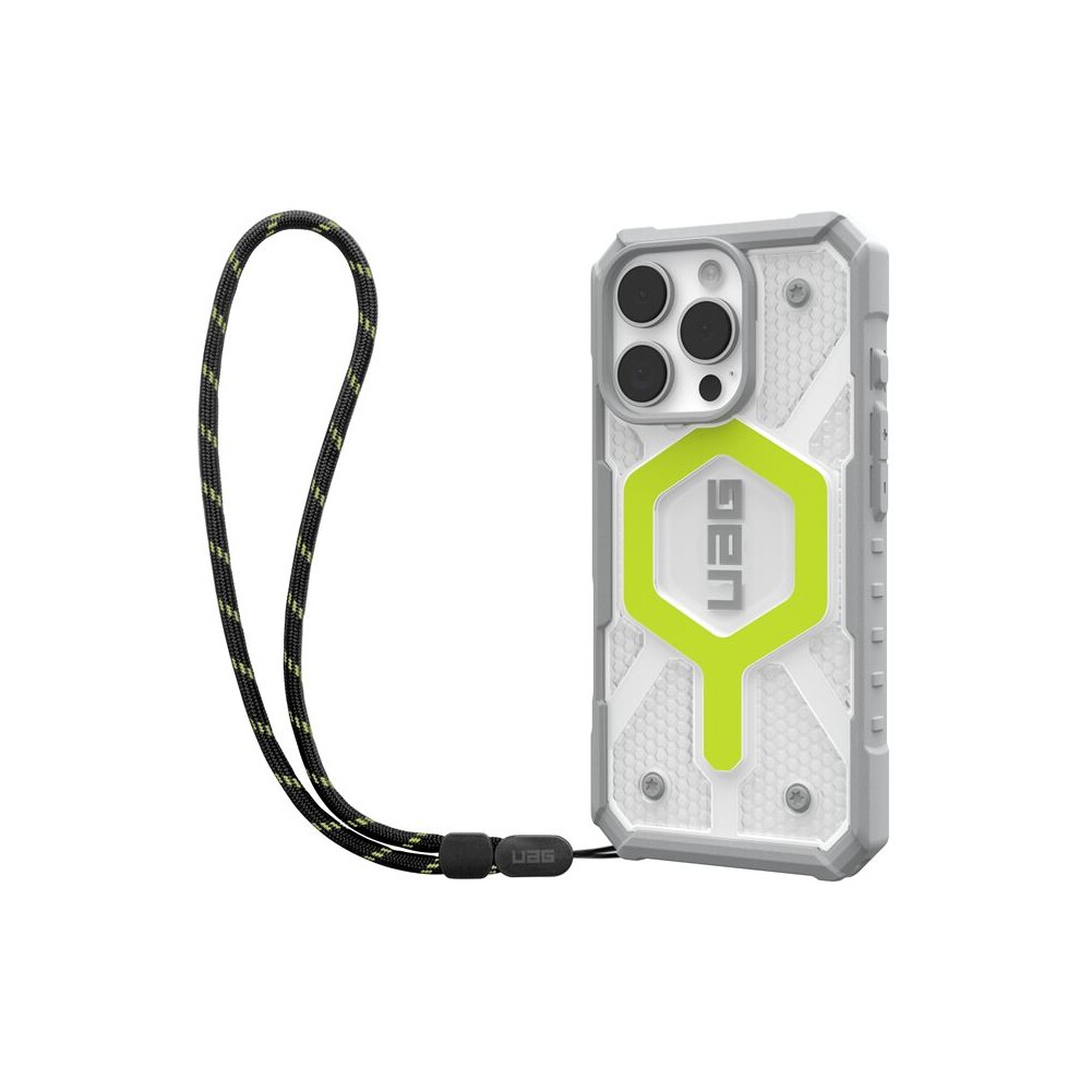 UAG-Pathfinder-Clear-Magsafe-kryt-iPhone-16-Pro-Active-Neon-Lanyard