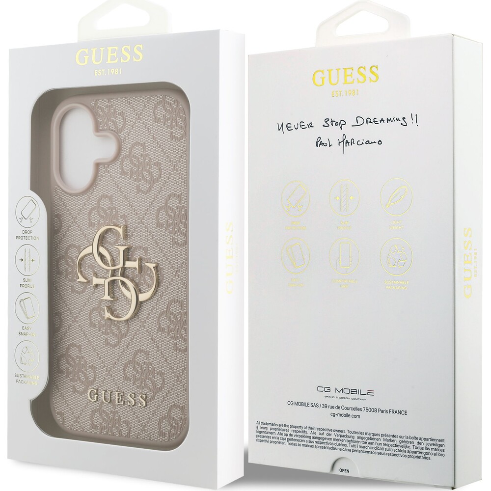 Guess-PU-4G-Metal-Logo-kryt-iPhone-17-ruzovy