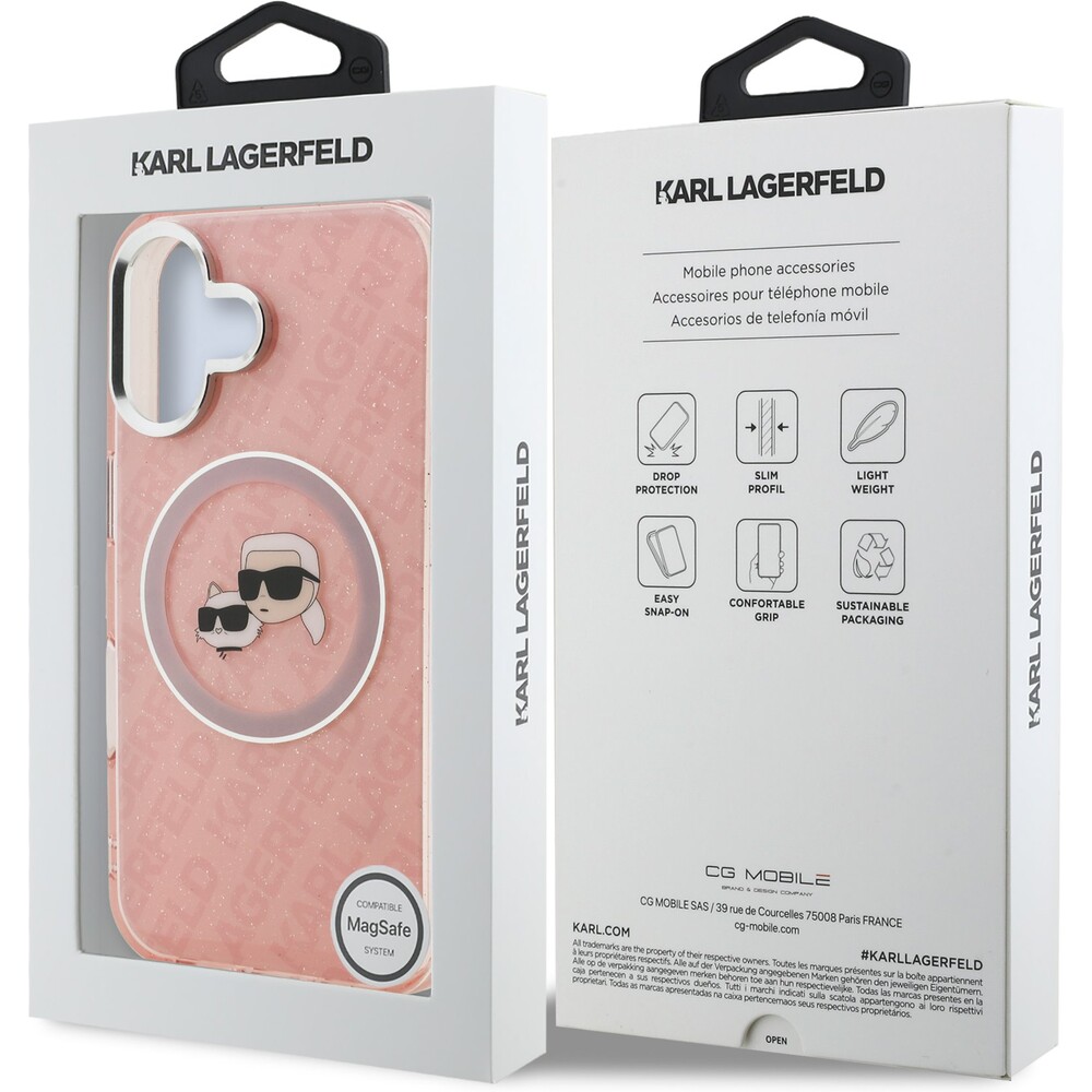 Karl-Lagerfeld-IML-K-CH-Heads-Repeated-Logo-MagSafe-kryt-iPhone-16-ruzovy