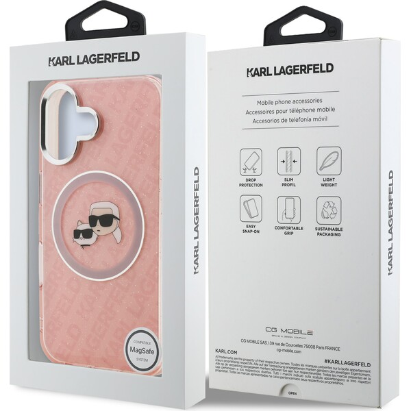 Karl-Lagerfeld-IML-K-CH-Heads-Repeated-Logo-MagSafe-kryt-iPhone-16-ruzovy