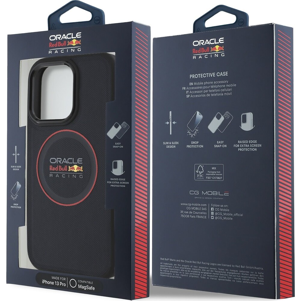 Oracle-Red-Bull-Racing-PU-Leather-Red-Ring-MagSafe-kryt-pro-iPhone-13-Pro-modry