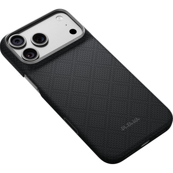 Pitaka-Edge-Case-Argyle-MagSafe-kryt-iPhone-18-Pro-Max-Lava-Black