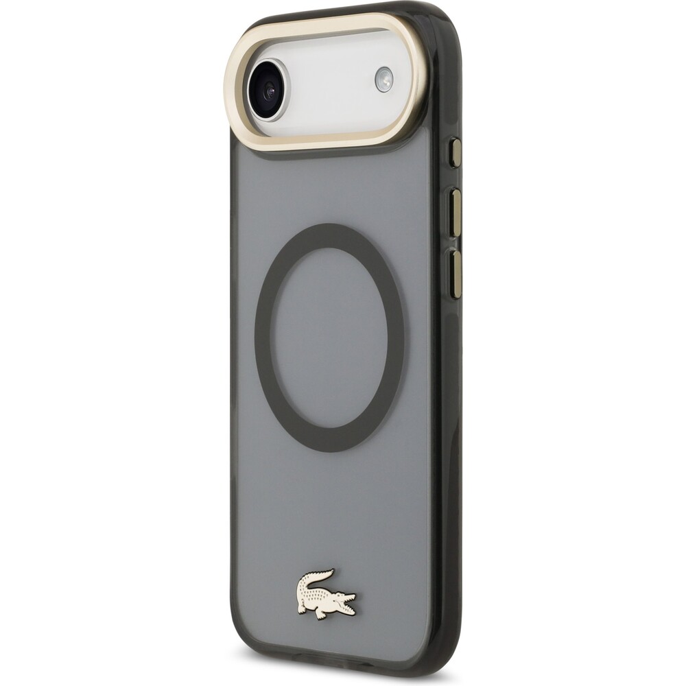 Lacoste-PC-TPU-Frosted-Finish-zlaty-Logo-MagSafe-kryt-iPhone-Air-cerny