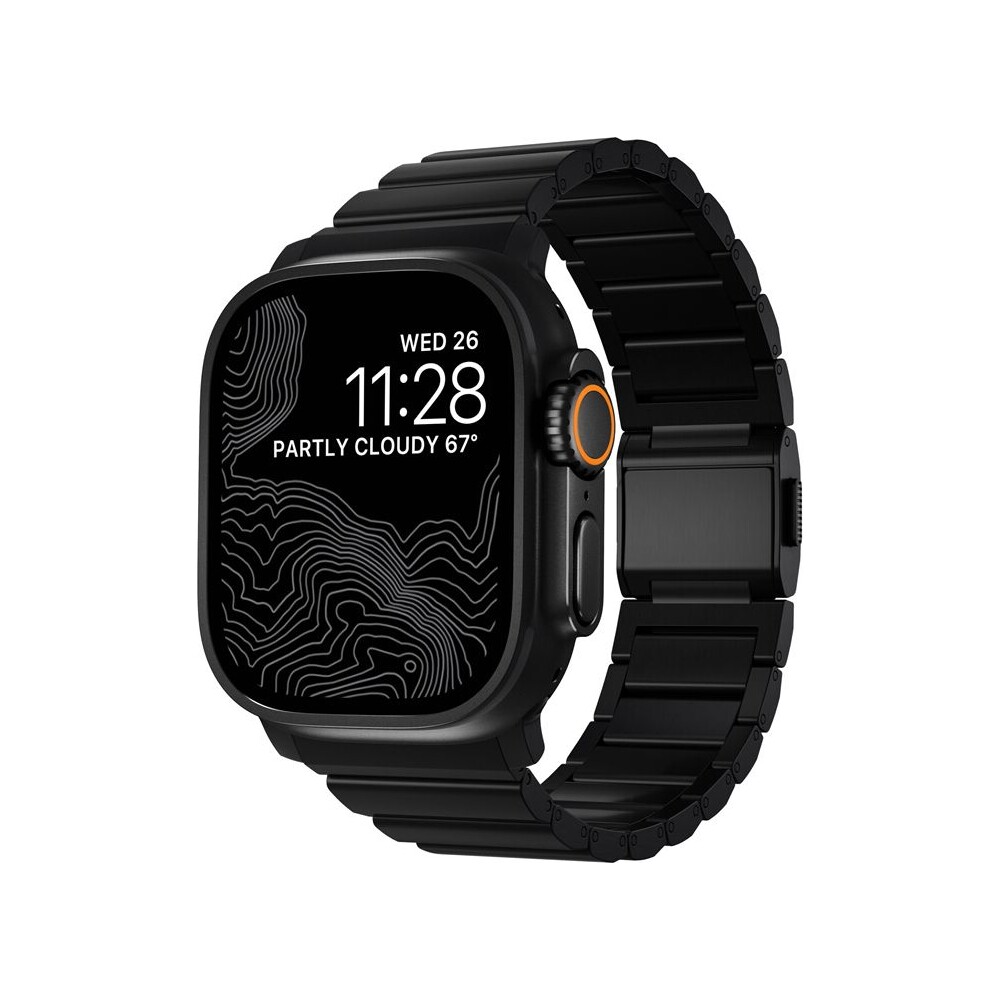 Nomad-Titanium-Band-reminek-Apple-Watch-49-46-45-44-42-mm-cerny