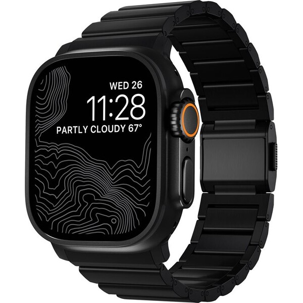 Nomad-Titanium-Band-reminek-Apple-Watch-49-46-45-44-42-mm-cerny
