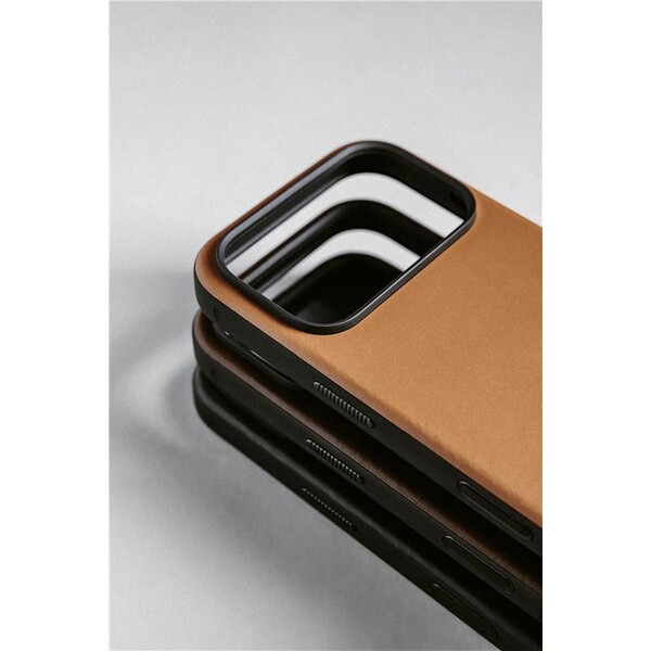 Nomad-Modern-Leather-Case-MagSafe-kozeny-kryt-iPhone-17-Pro-English-Tan