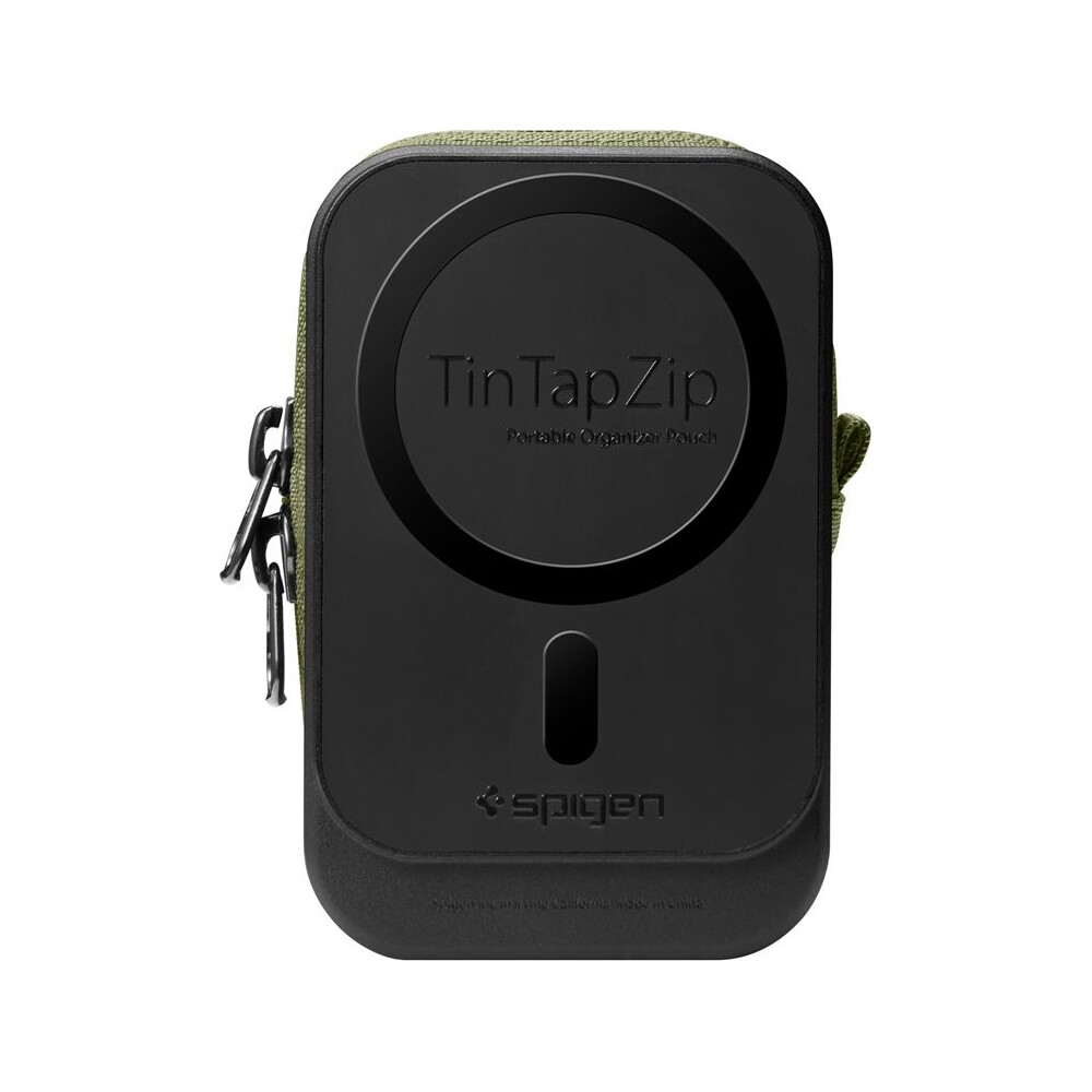 Spigen-Portable-Organizer-Pouch-TintapZip-MagSafe-organizer-olivove-zeleny
