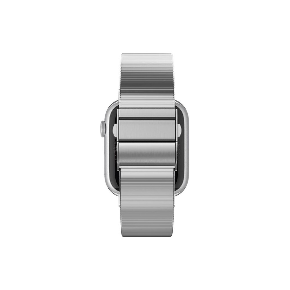 Spigen-Sleek-Link-reminek-Apple-Watch-49-46-45-44-42mm-stribrny