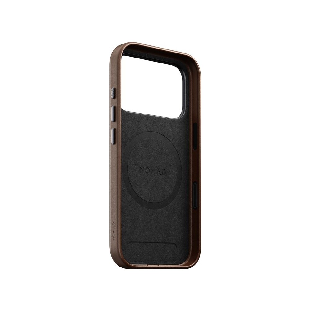 Nomad-Traditional-Leather-Case-MagSafe-kozeny-kryt-iPhone-17-Pro-Brown