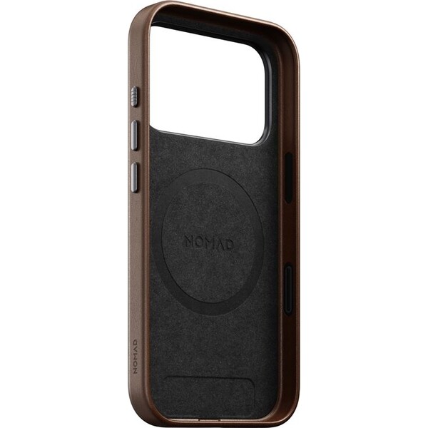 Nomad-Traditional-Leather-Case-MagSafe-kozeny-kryt-iPhone-17-Pro-Brown