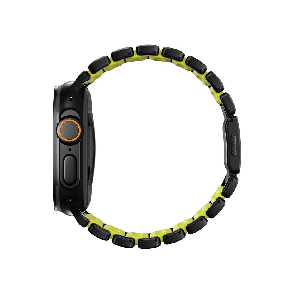 Nomad-Stratos-Band-FKM-reminek-Apple-Watch-45-46-49mm-Black-Titanium-Volt