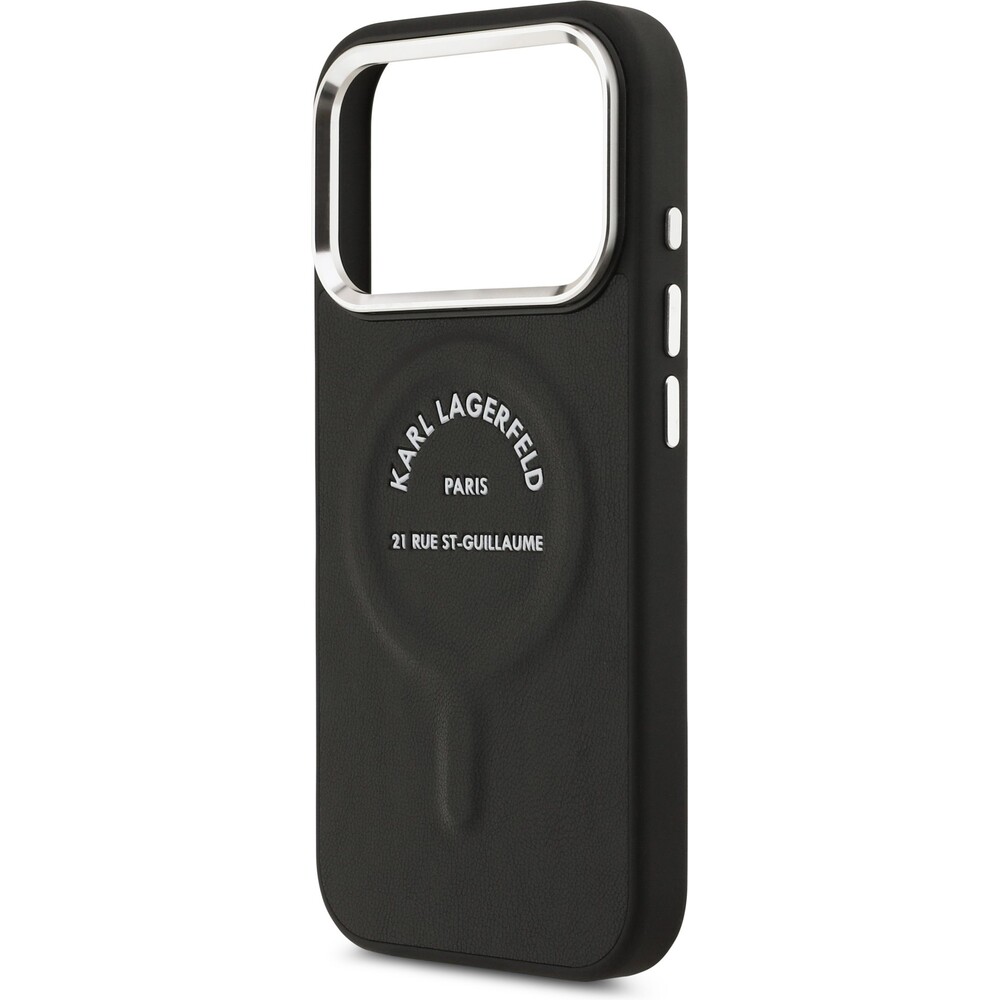 Karl-Lagerfeld-PU-RSG-Logo-MagSafe-kryt-iPhone-17-Pro-cerny