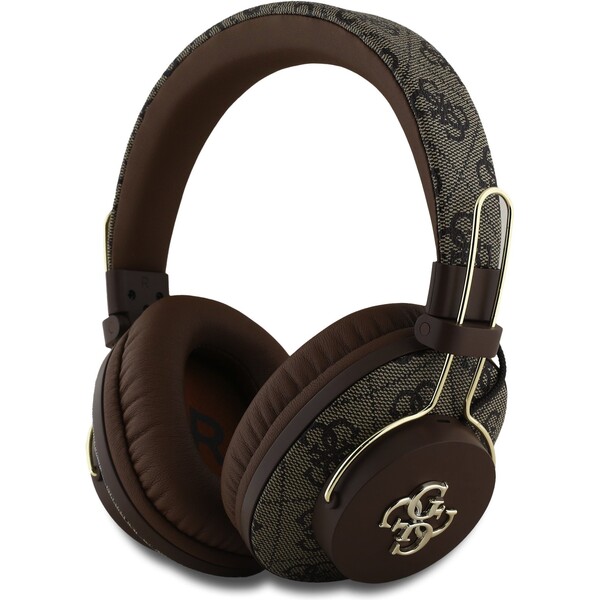 Guess-PU-4G-Metal-Logo-ENC-bezdratova-sluchatka-hneda