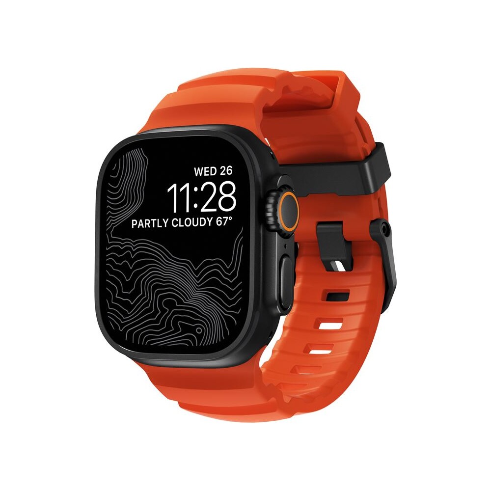 Nomad-Rocky-Point-Band-reminek-Apple-Watch-49-45-44-42mm-cerny-oranzovy