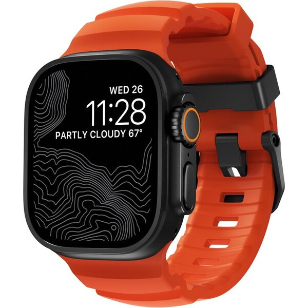 Nomad-Rocky-Point-Band-reminek-Apple-Watch-49-45-44-42mm-cerny-oranzovy
