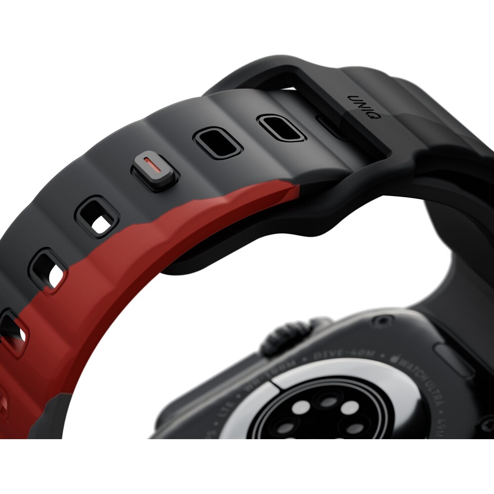 UNIQ-Stride-DE-FKM-reminek-pro-Apple-Watch-49-46-45-44mm-sedy-cerveny