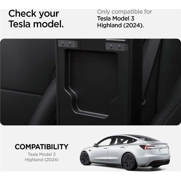 Spigen-Center-Console-Organizer-Hidden-Storage-Box-Tesla-Model-3-2024-cerny