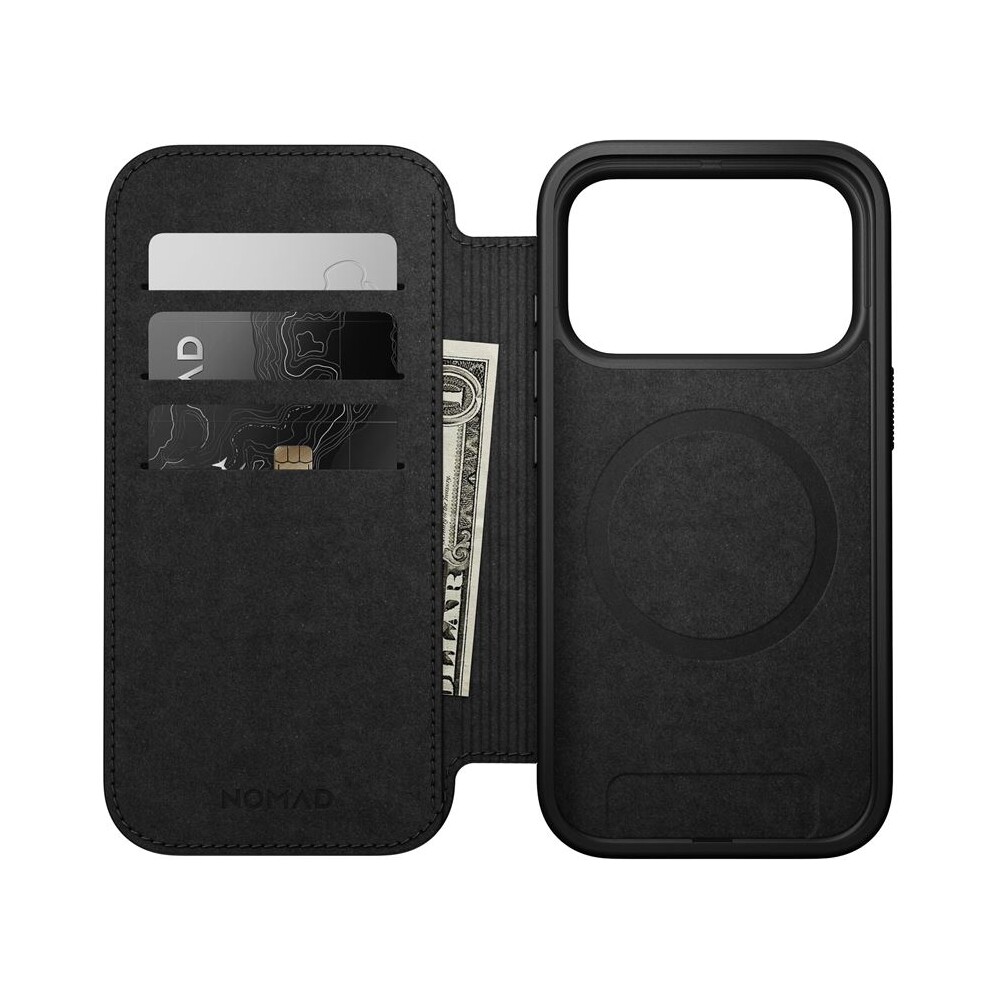 Nomad-Modern-Leather-Folio-MagSafe-kozene-pouzdro-iPhone-17-Pro-Black